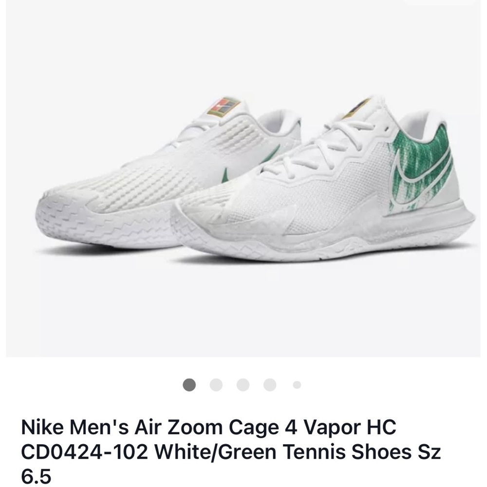 NWOB Nike Men’s Air Zoom Cage 4 Vapor Size 6.5